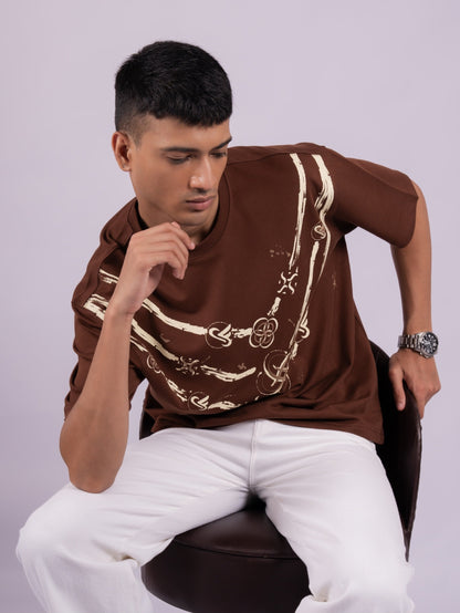 TERRY CTN ROUND NECK - CHOCOLATE