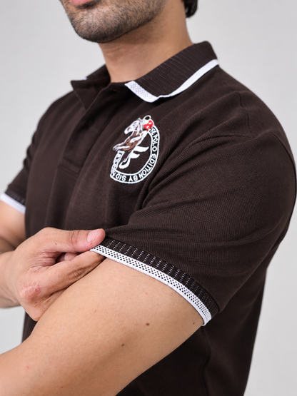 TRIPLE PK MERCERIZED POLO- MOCHA