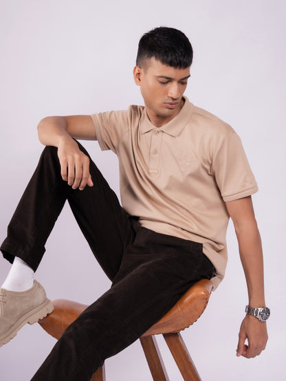 INTL MERCERIZED POLO - LATTE