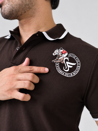 TRIPLE PK MERCERIZED POLO- MOCHA