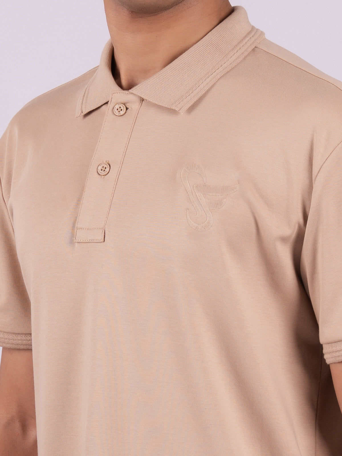 INTL MERCERIZED POLO - LATTE