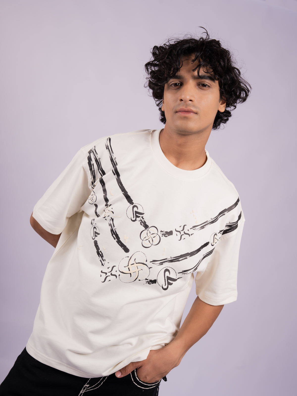 TERRY CTN ROUND NECK - CREAM
