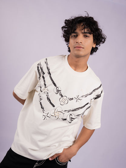 TERRY CTN ROUND NECK - CREAM
