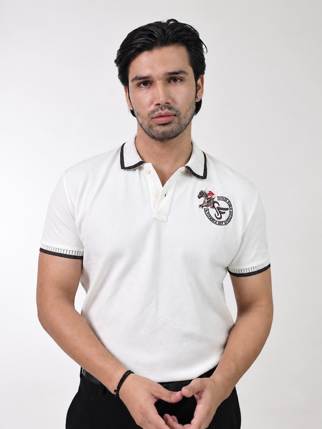 TRIPLE LPK MERCERIZED POLO - CREAM
