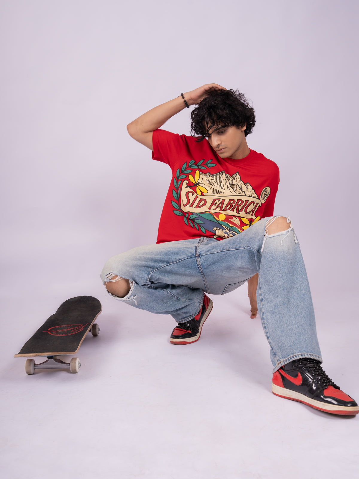 TERRY CTN ROUND NECK - RED