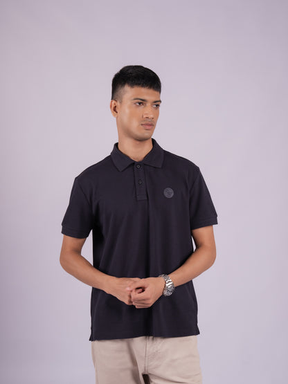TRIPLE PK S MERCERIZED POLO - OXFORD BLUE