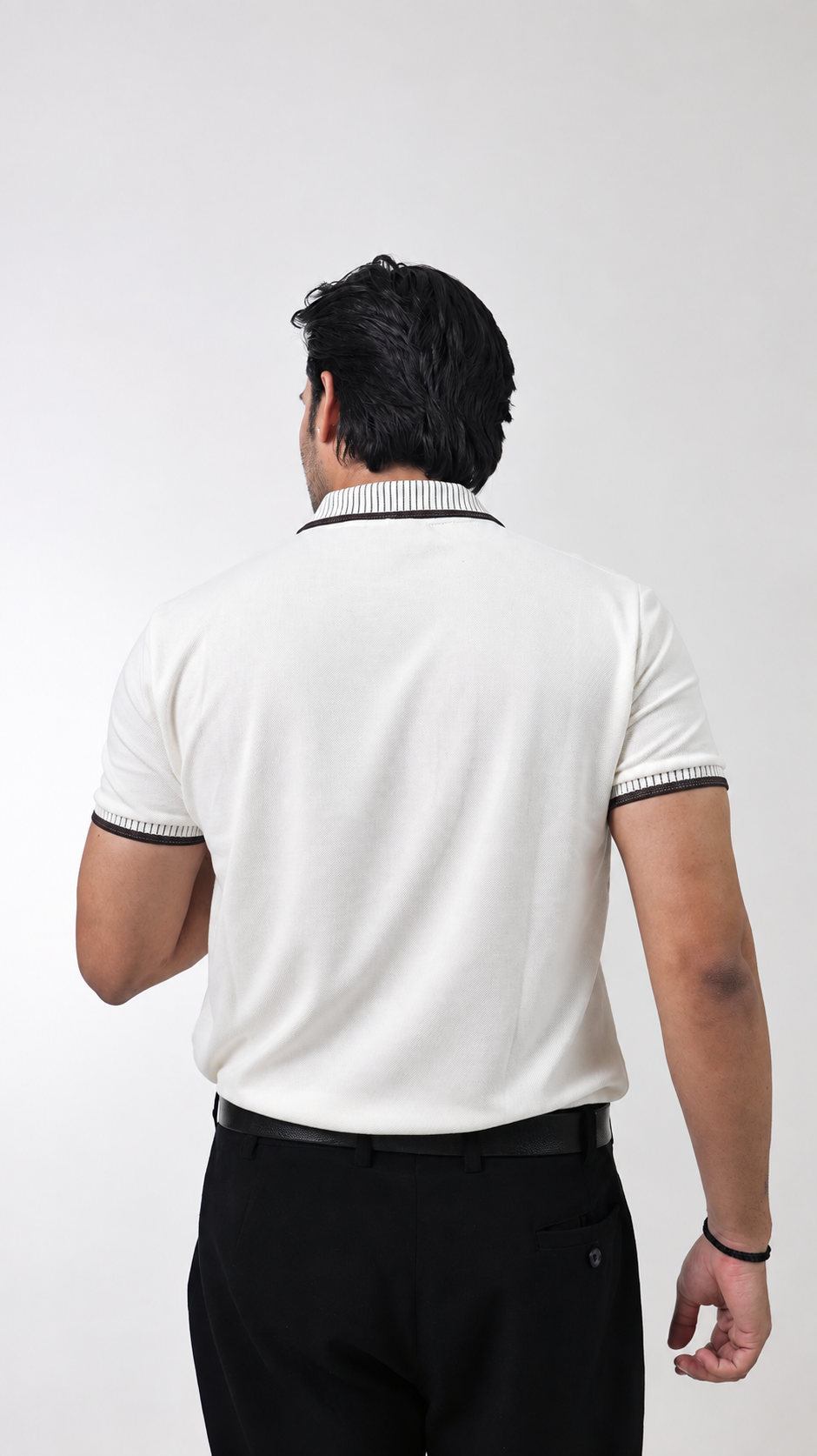 TRIPLE LPK MERCERIZED POLO - CREAM