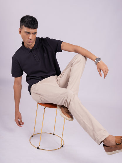 TRIPLE PK S MERCERIZED POLO - OXFORD BLUE