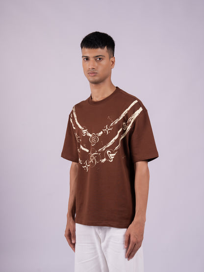 TERRY CTN ROUND NECK - CHOCOLATE