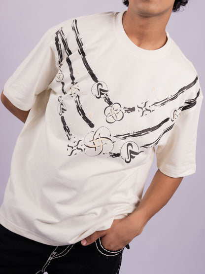 TERRY CTN ROUND NECK - CREAM