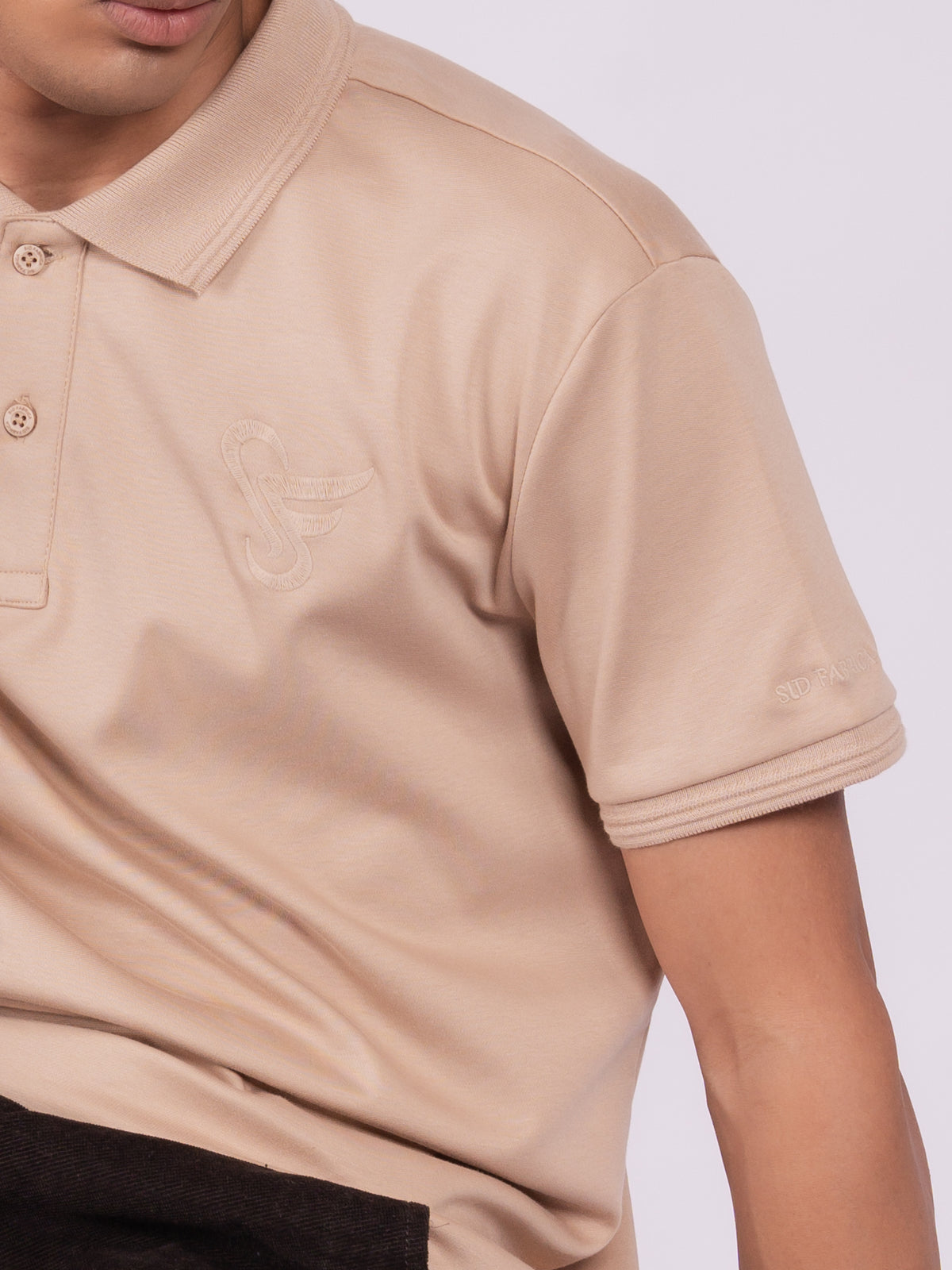 INTL MERCERIZED POLO - LATTE
