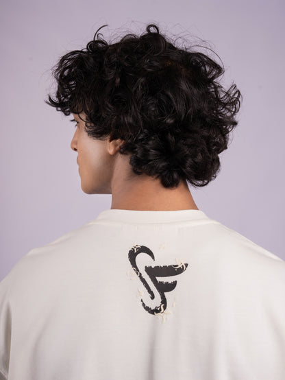 TERRY CTN ROUND NECK - CREAM