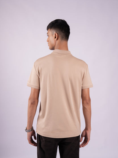 INTL MERCERIZED POLO - LATTE